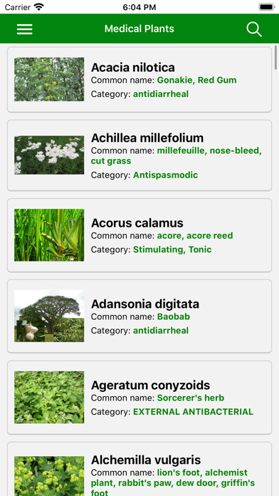 Emulate iPhone app Medicinal plants of the world using MyAndroid Emulate iPhone app Medicinal plants of the world using MyAndroid