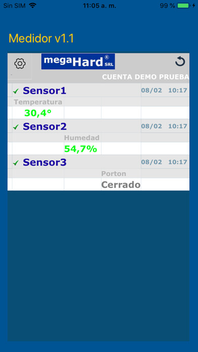 Emulate iPhone app Medidor Megahard using MyAndroid Emulate iPhone app Medidor Megahard using MyAndroid
