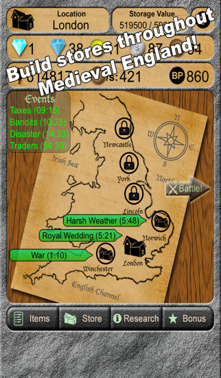 Emulate iPhone app Medieval Merchant using MyAndroid Emulate iPhone app Medieval Merchant using MyAndroid