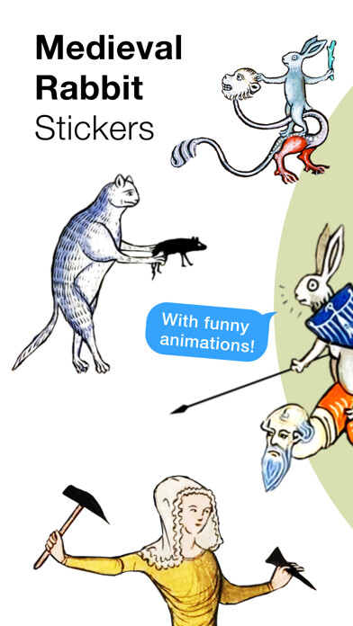 Emulate iPhone app Medieval Rabbit Stickers using MyAndroid Emulate iPhone app Medieval Rabbit Stickers using MyAndroid