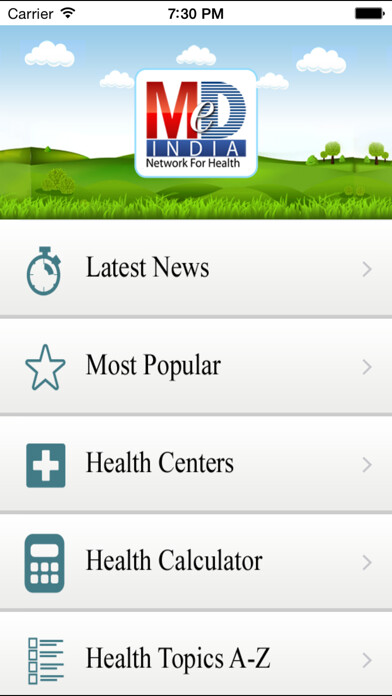 Emulate iPhone app Medindia - Health & Wellness using MyAndroid Emulate iPhone app Medindia - Health & Wellness using MyAndroid
