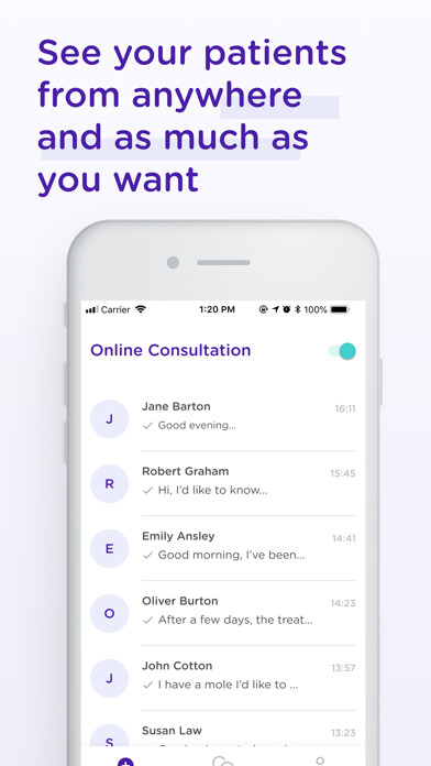 Emulate iPhone app mediQuo PRO - Para médicos using MyAndroid
