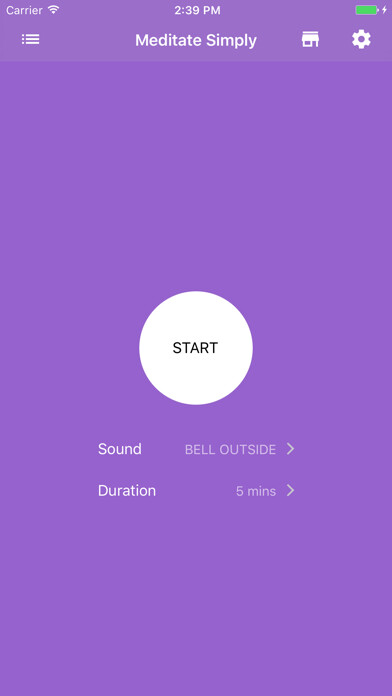 Emulate iPhone app Meditate Simply using MyAndroid