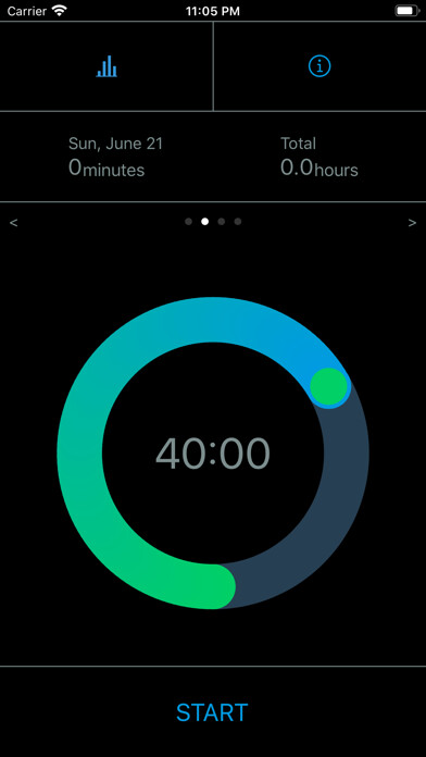 Emulate iPhone app MeditateTime using MyAndroid