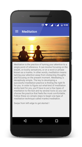 Run android online APK Meditation(6-Easy Steps Guide) from MyAndroid or emulate Meditation(6-Easy Steps Guide) using MyAndroid