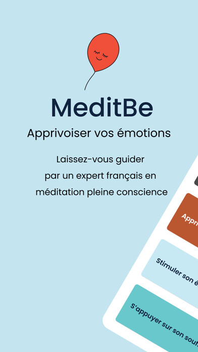 Emulate iPhone app MeditBe : Méditation & Sommeil using MyAndroid