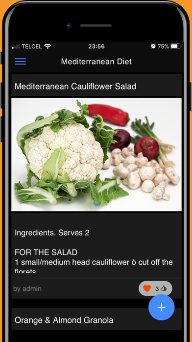 Emulate iPhone app Mediterranean diet plan using MyAndroid Emulate iPhone app Mediterranean diet plan using MyAndroid