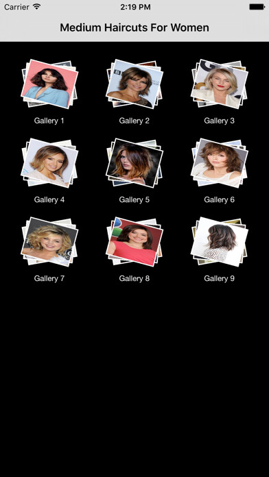 Emulate iPhone app Medium Haircuts For Women using MyAndroid
