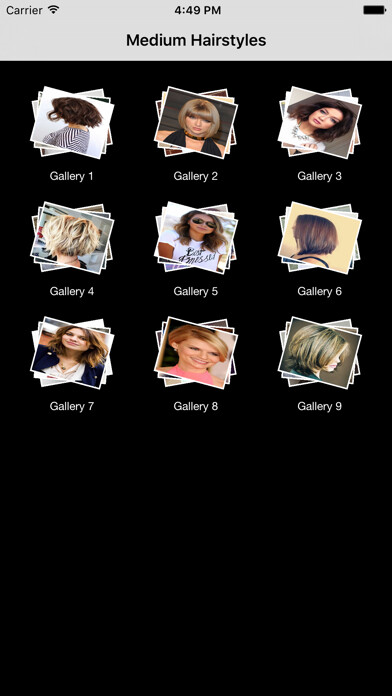 Emulate iPhone app Medium Hairstyles using MyAndroid
