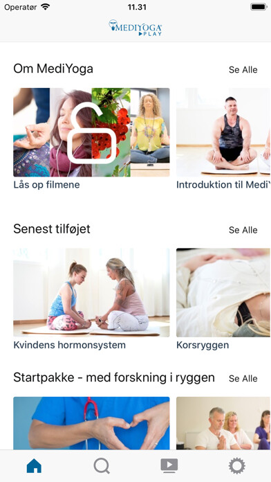 Emulate iPhone app MediYoga Danmark Play using MyAndroid