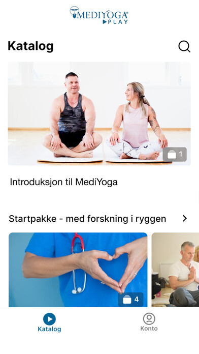 Emulate iPhone app MediYoga Norge Play using MyAndroid