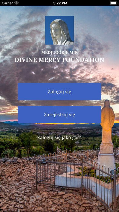 Emulate iPhone app Medjugorje Mir using MyAndroid