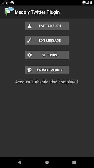 Emulate Android APK Medoly Twitter Plugin