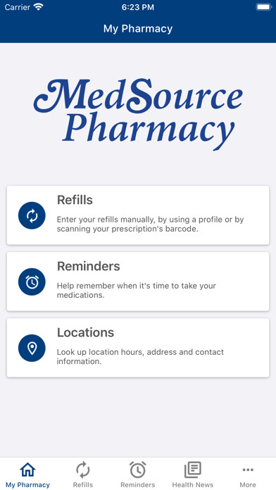 Emulate iPhone app Medsource Pharmacy using MyAndroid Emulate iPhone app Medsource Pharmacy using MyAndroid