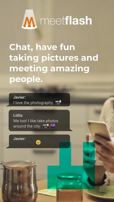 Emulate iPhone app meetflash: meet me in a flash! using MyAndroid