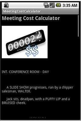 Emulate Android APK Meeting Cost Calculator Emulate Android APK Meeting Cost Calculator