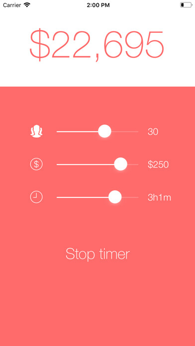 Emulate iPhone app meeting cost timer/calculator using MyAndroid Emulate iPhone app meeting cost timer/calculator using MyAndroid