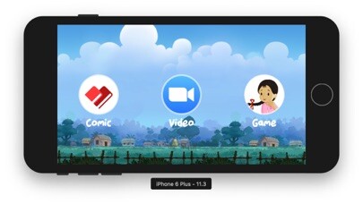 Emulate iPhone app Meet Meena by Unicef using MyAndroid