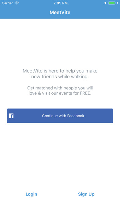 Emulate iPhone app MeetPoint - Meet new friends using MyAndroid