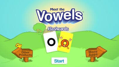 Emulate iPhone app Meet the Vowels Flashcards using MyAndroid