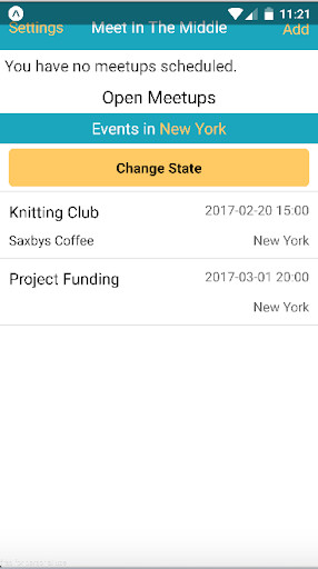 Run android online APK Meetup In The Middle from MyAndroid or emulate Meetup In The Middle using MyAndroid