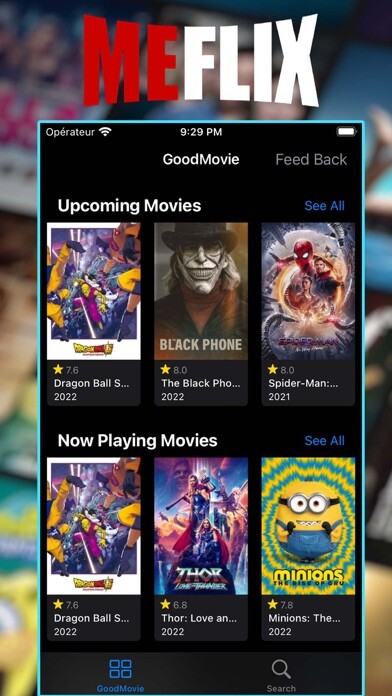Emulate iPhone app MEFLIX : Movies & Showtime using MyAndroid Emulate iPhone app MEFLIX : Movies & Showtime using MyAndroid