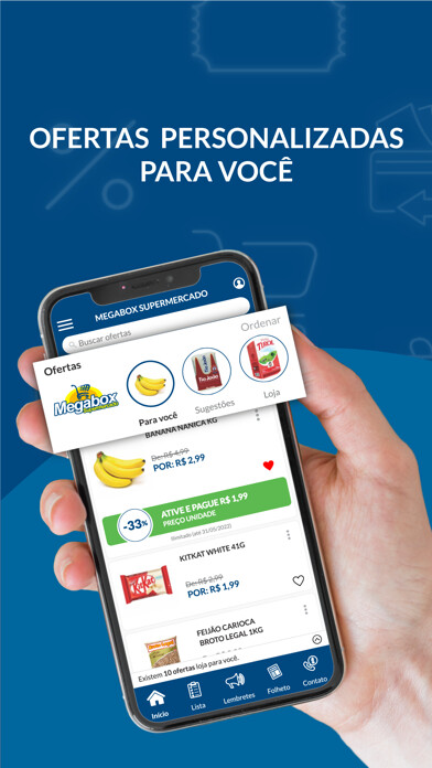 Emulate iPhone app Megabox Supermercado SP using MyAndroid