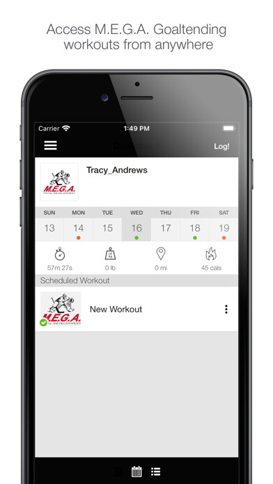 Emulate iPhone app M.E.G.A. Goaltending using MyAndroid