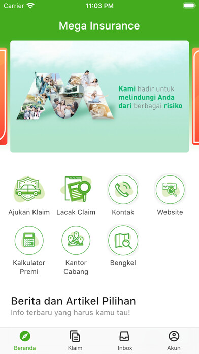 Emulate iPhone app Mega Insurance using MyAndroid Emulate iPhone app Mega Insurance using MyAndroid