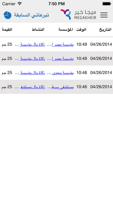 Emulate iPhone app MegaKheir using MyAndroid