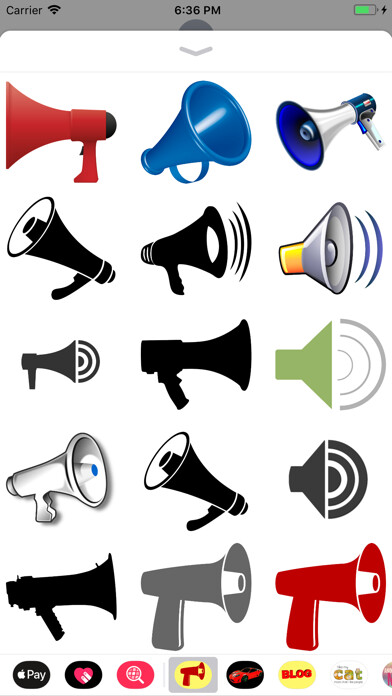 Emulate iPhone app Megaphone Stickers using MyAndroid Emulate iPhone app Megaphone Stickers using MyAndroid