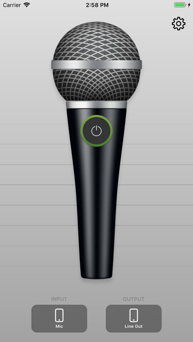 Emulate iPhone app Megaphone - Voice Amplifier using MyAndroid