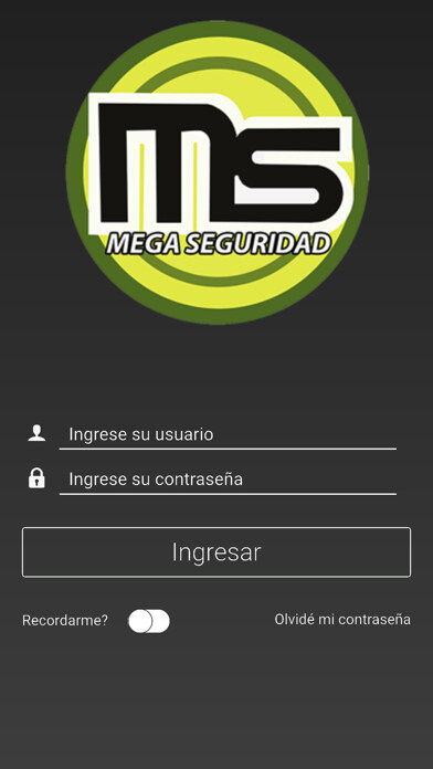 Emulate iPhone app Mega Seguridad using MyAndroid