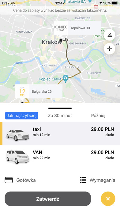 Emulate iPhone app Mega Taxi Kraków using MyAndroid Emulate iPhone app Mega Taxi Kraków using MyAndroid