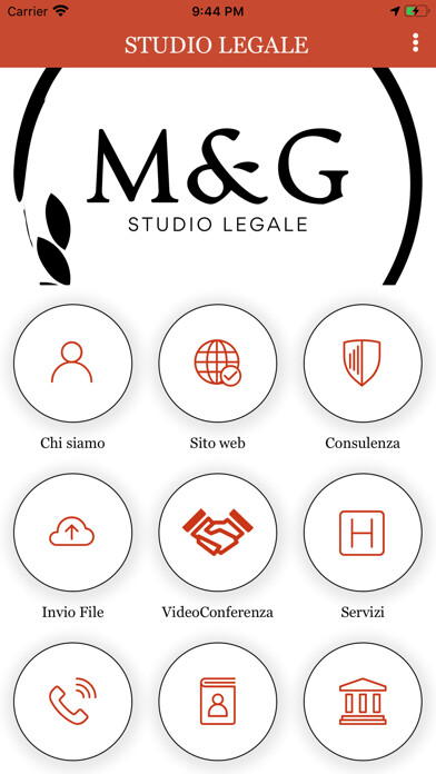 Emulate iPhone app MeG Studio Legale using MyAndroid