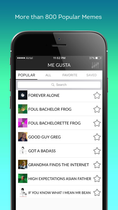Emulate iPhone app Me Gusta Memes Generator using MyAndroid Emulate iPhone app Me Gusta Memes Generator using MyAndroid