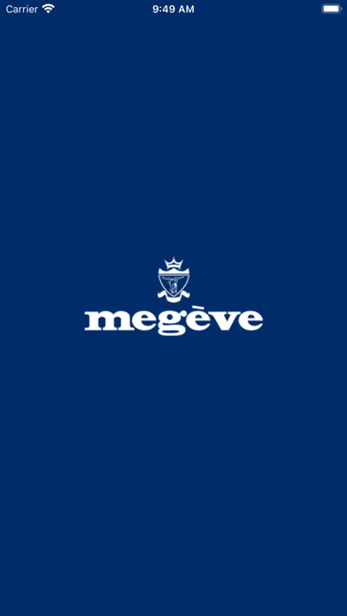 Emulate iPhone app Megève. Itinéraires découverte using MyAndroid