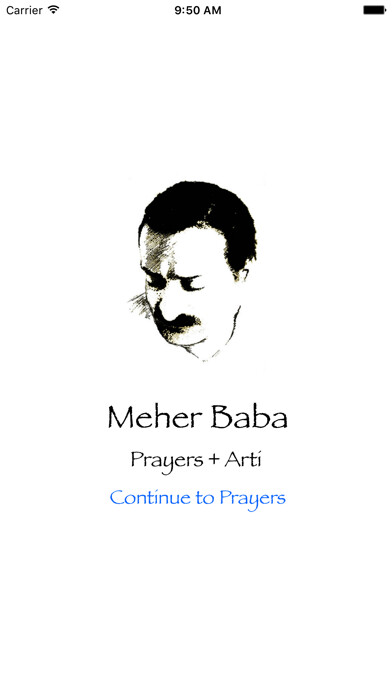 Emulate iPhone app Meher Baba Prayers using MyAndroid