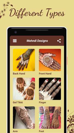 Run android online APK Mehndi designs 2021 : Bridal Mehndi design from MyAndroid or emulate Mehndi designs 2021 : Bridal Mehndi design using MyAndroid
