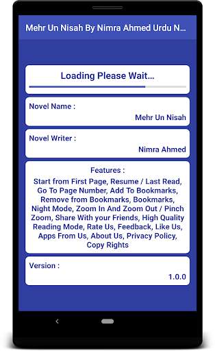 Run android online APK Mehr Un Nisah By Nimra Ahmed Urdu Novel from MyAndroid or emulate Mehr Un Nisah By Nimra Ahmed Urdu Novel using MyAndroid