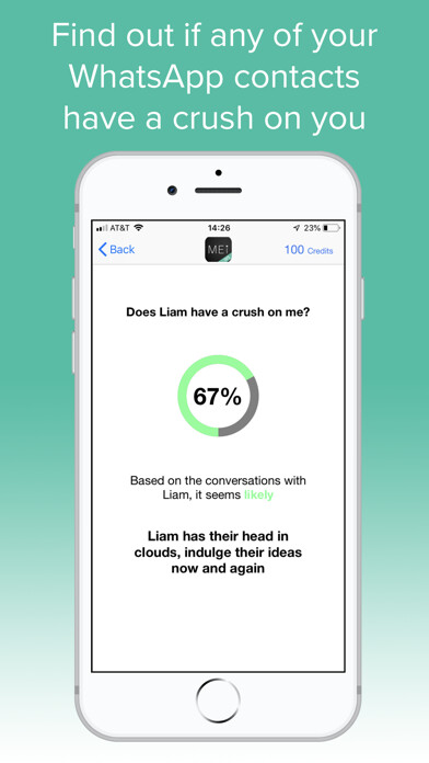 Emulate iPhone app Mei: AI for Relationships using MyAndroid