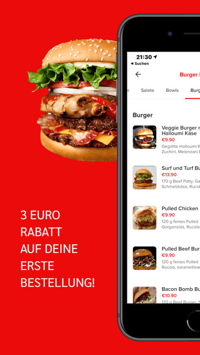 Emulate iPhone app Meifood - Essen Lieferservice using MyAndroid