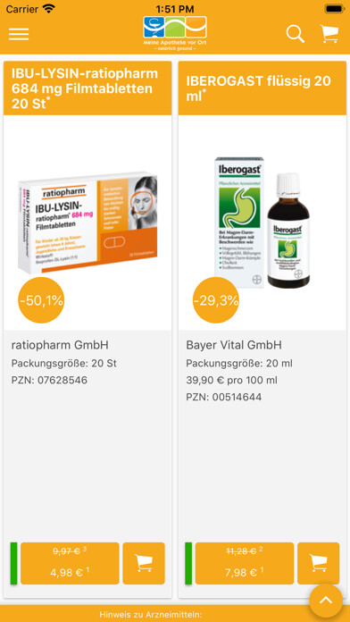 Emulate iPhone app MeineApotheke natürlich gesund using MyAndroid Emulate iPhone app MeineApotheke natürlich gesund using MyAndroid