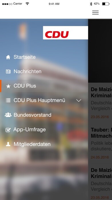 Emulate iPhone app Meine CDU using MyAndroid Emulate iPhone app Meine CDU using MyAndroid