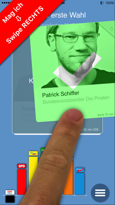 Emulate iPhone app Meine Erste Wahl zum Bundestag using MyAndroid Emulate iPhone app Meine Erste Wahl zum Bundestag using MyAndroid