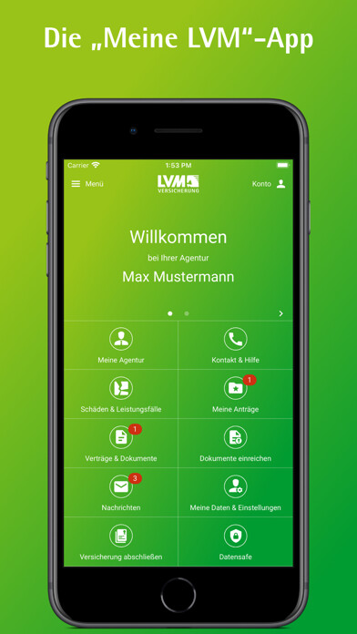 Emulate iPhone app Meine LVM using MyAndroid Emulate iPhone app Meine LVM using MyAndroid