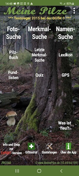 Run android online APK Meine Pilze (Pilzbestimmung) from MyAndroid or emulate Meine Pilze (Pilzbestimmung) using MyAndroid