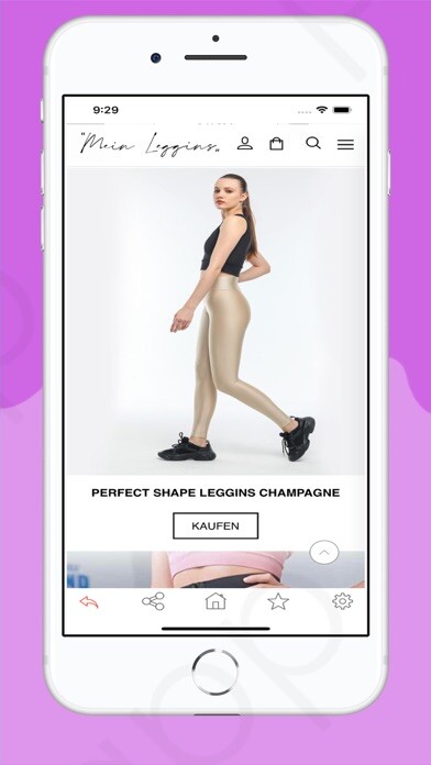 Emulate iPhone app Mein Leggins using MyAndroid Emulate iPhone app Mein Leggins using MyAndroid