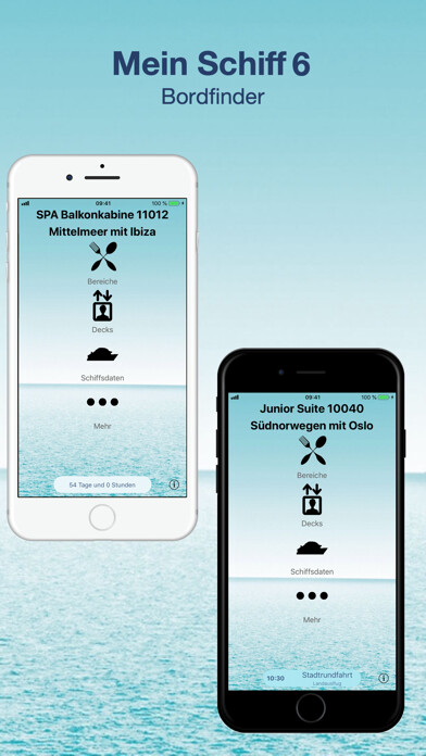 Emulate iPhone app Mein Schiff 6 Bordfinder using MyAndroid