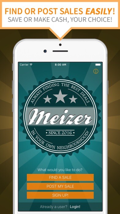 Emulate iPhone app Meizer Garage Sales using MyAndroid Emulate iPhone app Meizer Garage Sales using MyAndroid